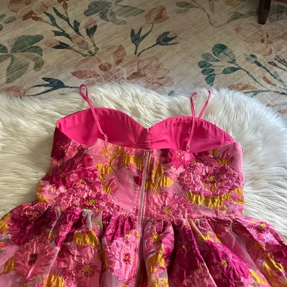 SHOWPO Brailey Mini Dress In Pink Jacquard - Picture 11 of 11